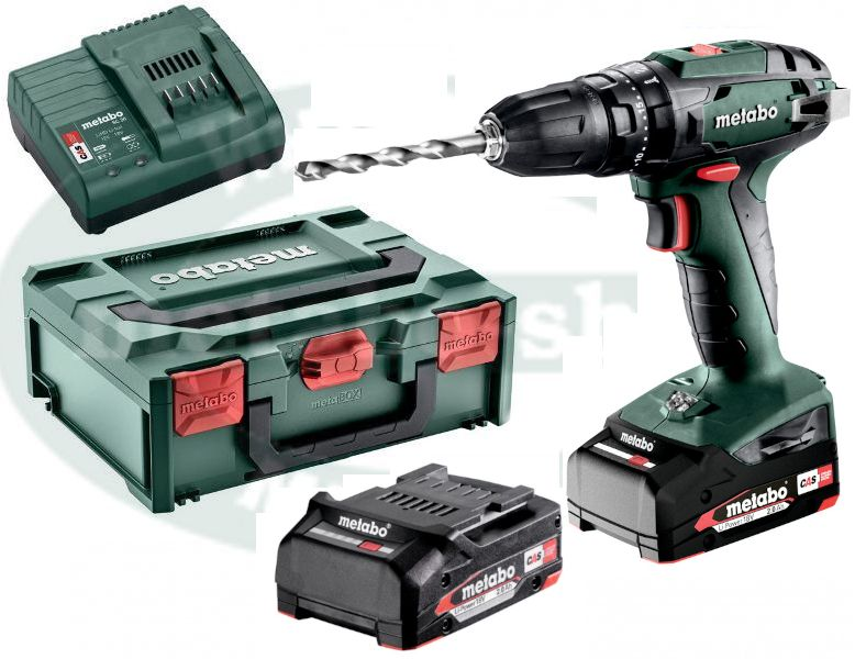Професійний акумуляторний ударний шурупокрут Metabo SB 18 : з АКБ 2шт-18V 2Ah (602245560)