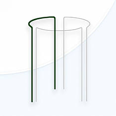 Опора для рослин кільцева 1/3 кола, 75см, Ø40см, TYRP34075