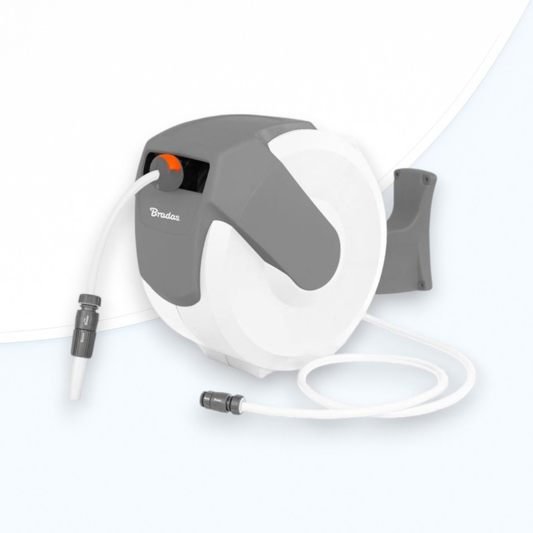 Котушка автоматична зі шлангом 1/2" 20м та аксесуарами WHITE LINE, WL-W6B20