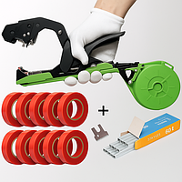 Набір Tapetool Pro 2 для підв'язування рослин Степлер, 10 рулонів стрічок, пачка (10000) скоб, тапенер