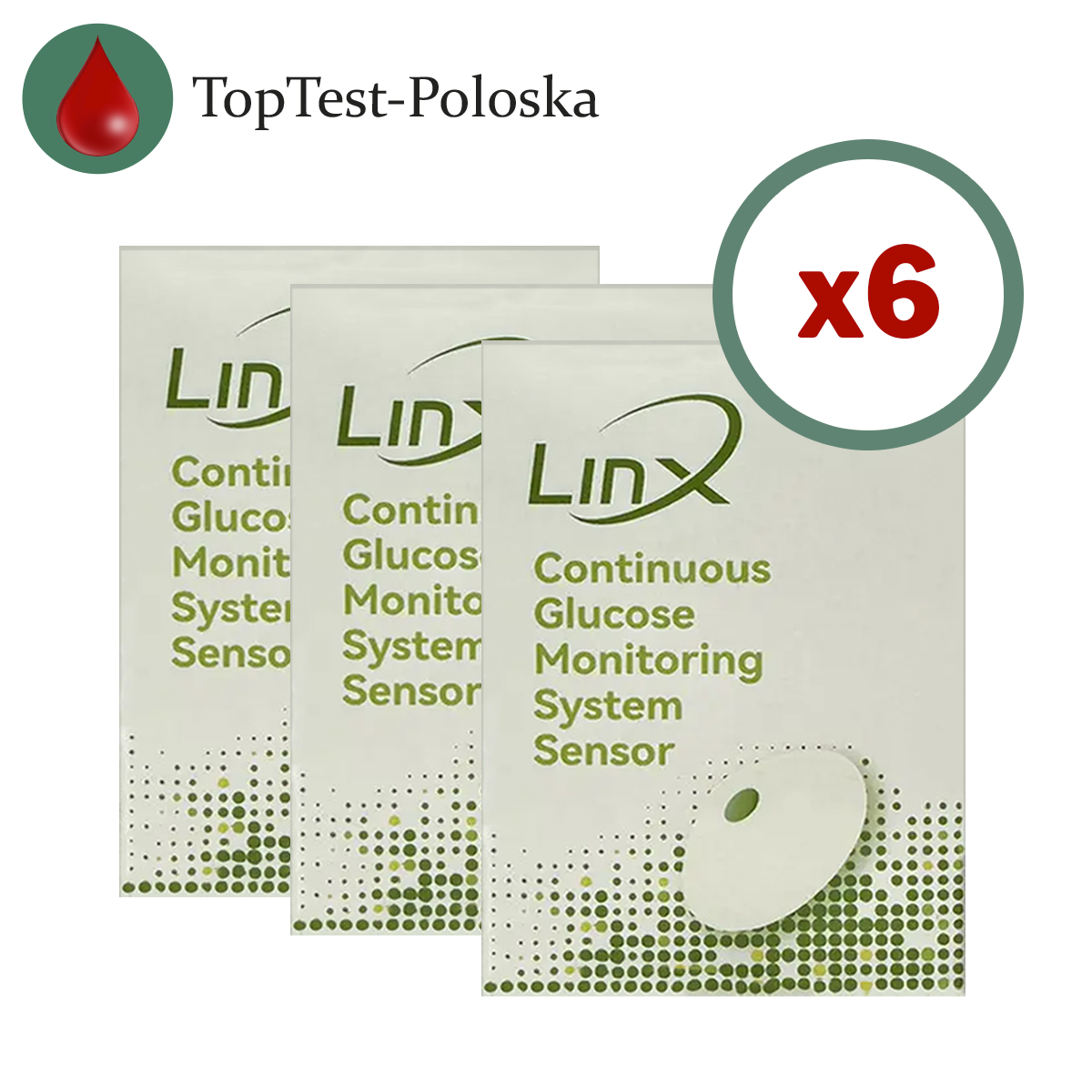Сенсор LinX CGM (Лінкс) — Aidex X 6 уп., фото 1