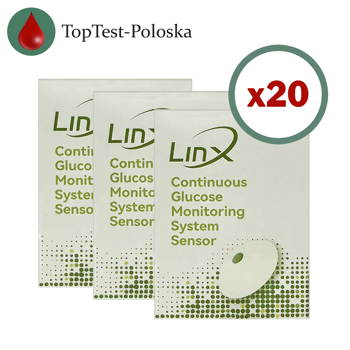 Сенсор LinX CGM (Лінкс) — Aidex X 20 уп., фото 1