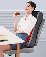 Масажна накидка міні, масажер для спини на крісло, масажна подушка з роликовим масажем та підігрівом