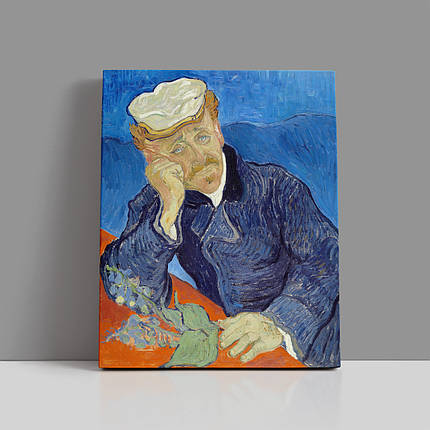 Картина на полотні "Вінсент ван Гог, Портрет доктора Гаше, Vincent van Gogh, Dr. Gachet", 60×48см, фото 1