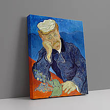 Картина на полотні "Вінсент ван Гог, Портрет доктора Гаше, Vincent van Gogh, Dr. Gachet", 60×48см, фото 3
