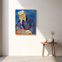 Картина на полотні "Вінсент ван Гог, Портрет доктора Гаше, Vincent van Gogh, Dr. Gachet", 60×48см, фото 4