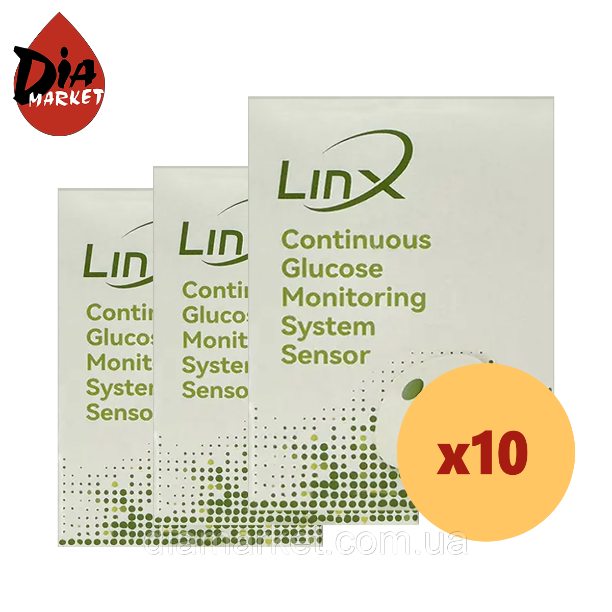 Сенсор LinX CGM (Лінкс) — Aidex X 10 уп., фото 1
