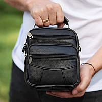 Чоловіча сумка-барсетка шкіряна через плече з ручкою Bexhill TM-41463