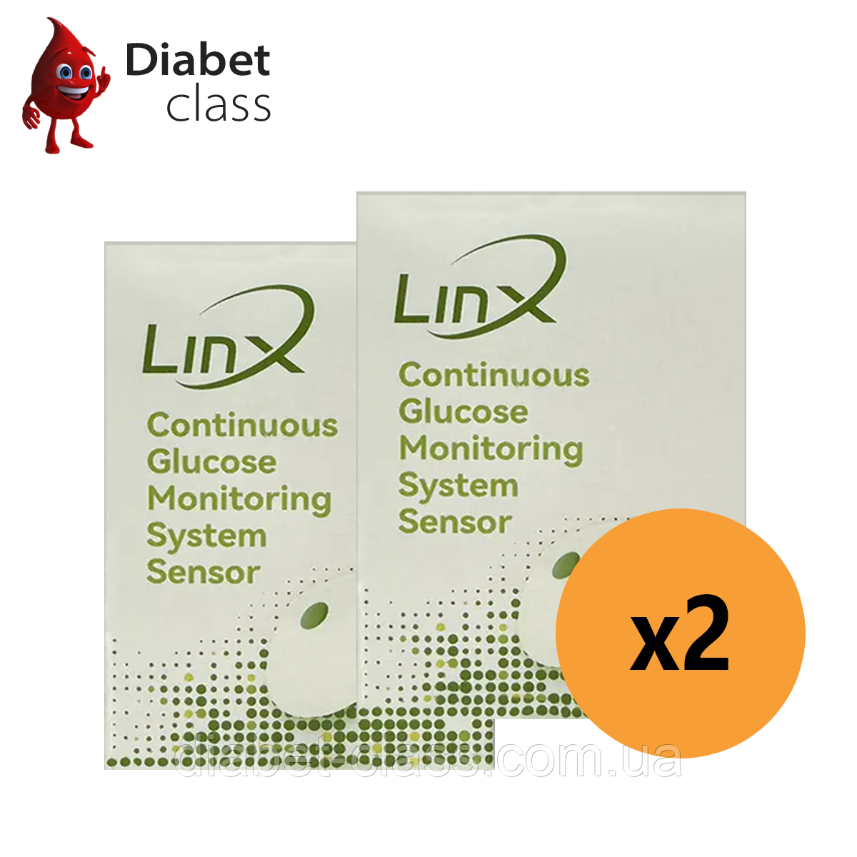 Сенсор LinX CGM (Лінкс) — Aidex X 2 уп., фото 1