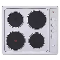 Електрична варильна поверхня з чавунними конфорками Ventolux HE 604 INOX 1