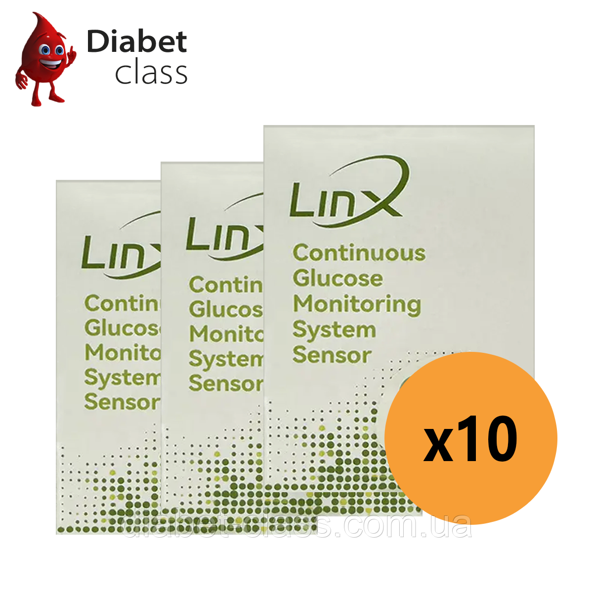 Сенсор LinX CGM (Лінкс) — Aidex X 10 уп., фото 1