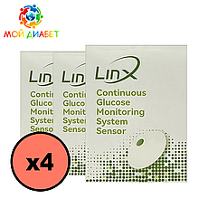Сенсор LinX CGM (Лінкс) - Aidex X 4 уп.
