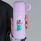 Термос Kite Studio Pets 480 мл фіолетовий SP25-312, фото 2