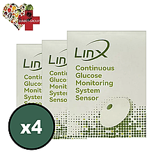 Сенсор LinX CGM (Лінкс) — Aidex X 4 уп.