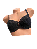 Бюстгальтер м'яка чашка на каркасах Алюр 384 чорний