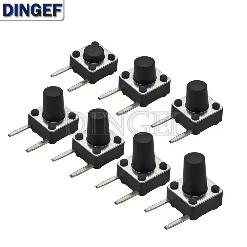 Кнопка тактова 6x6x8 (Side two feet), фото 1