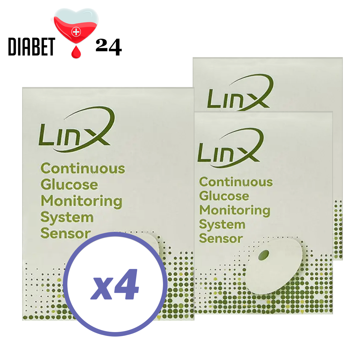 Сенсор LinX CGM (Лінкс) — Aidex X 4 уп., фото 1