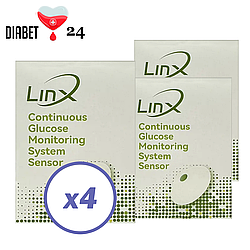 Сенсор LinX CGM (Лінкс) — Aidex X 4 уп.