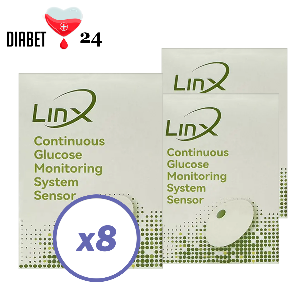 Сенсор LinX CGM (Лінкс) — Aidex X 8 уп., фото 1