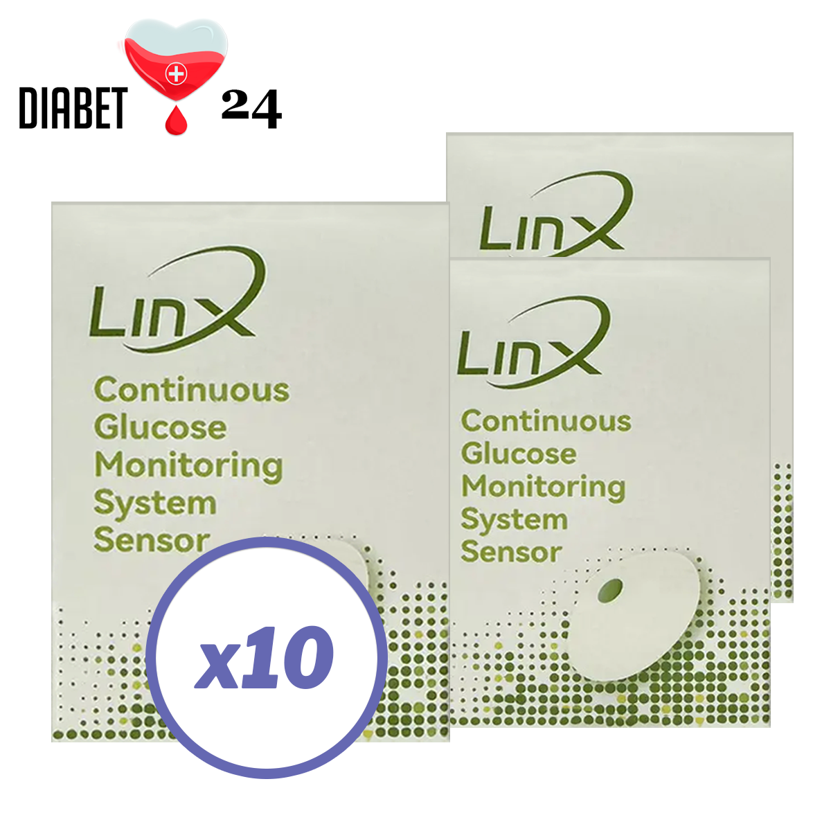 Сенсор LinX CGM (Лінкс) — Aidex X 10 уп., фото 1