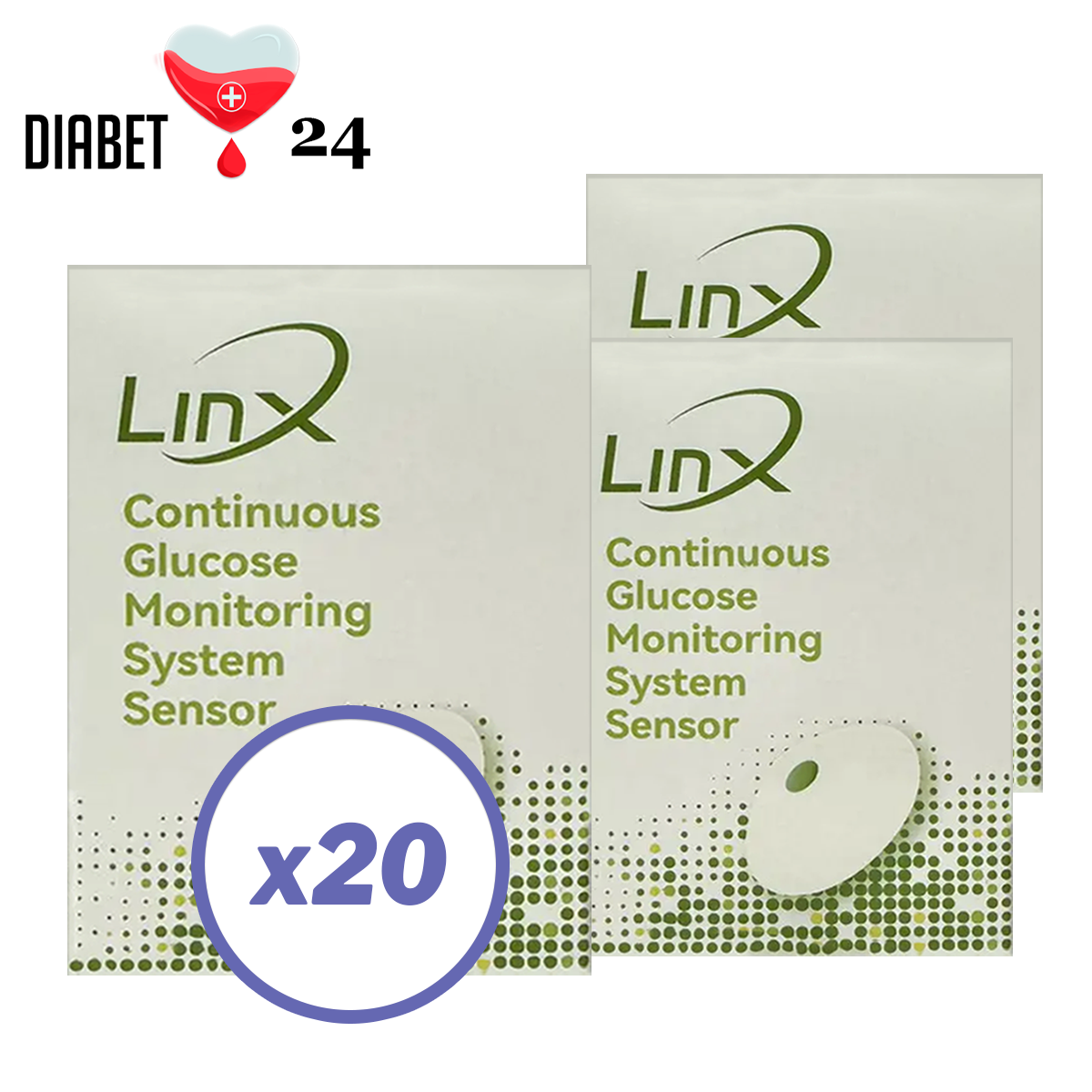 Сенсор LinX CGM (Лінкс) — Aidex X 20 уп., фото 1