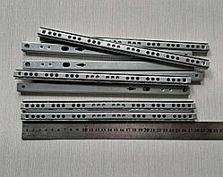 Напрямна кулькова врізна для ящика довжина 278 мм товщина 17мм