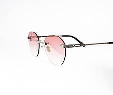 Окуляри сонцезахисні унісекс BSTT Bust Out TRAVIS II Esagonale Argento безобідкові безоправні, фото 3