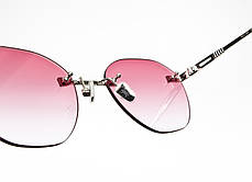 Окуляри сонцезахисні унісекс BSTT Bust Out TRAVIS II Esagonale Argento безобідкові безоправні, фото 2