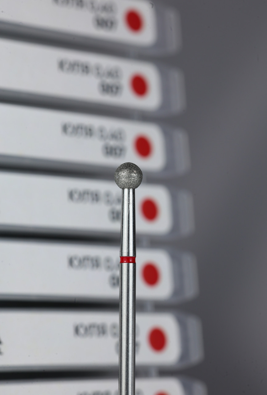 Фреза алмазна куля Saga Professional  d 0,40 мм червона насічка