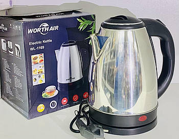 Чайник електричний з нержавіючої сталі 2,0л WL-1169  CZ-180А (16)