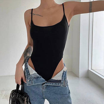 Жіноче боді з утягуючим ефектом із матового біфлексу XS–M Чорний