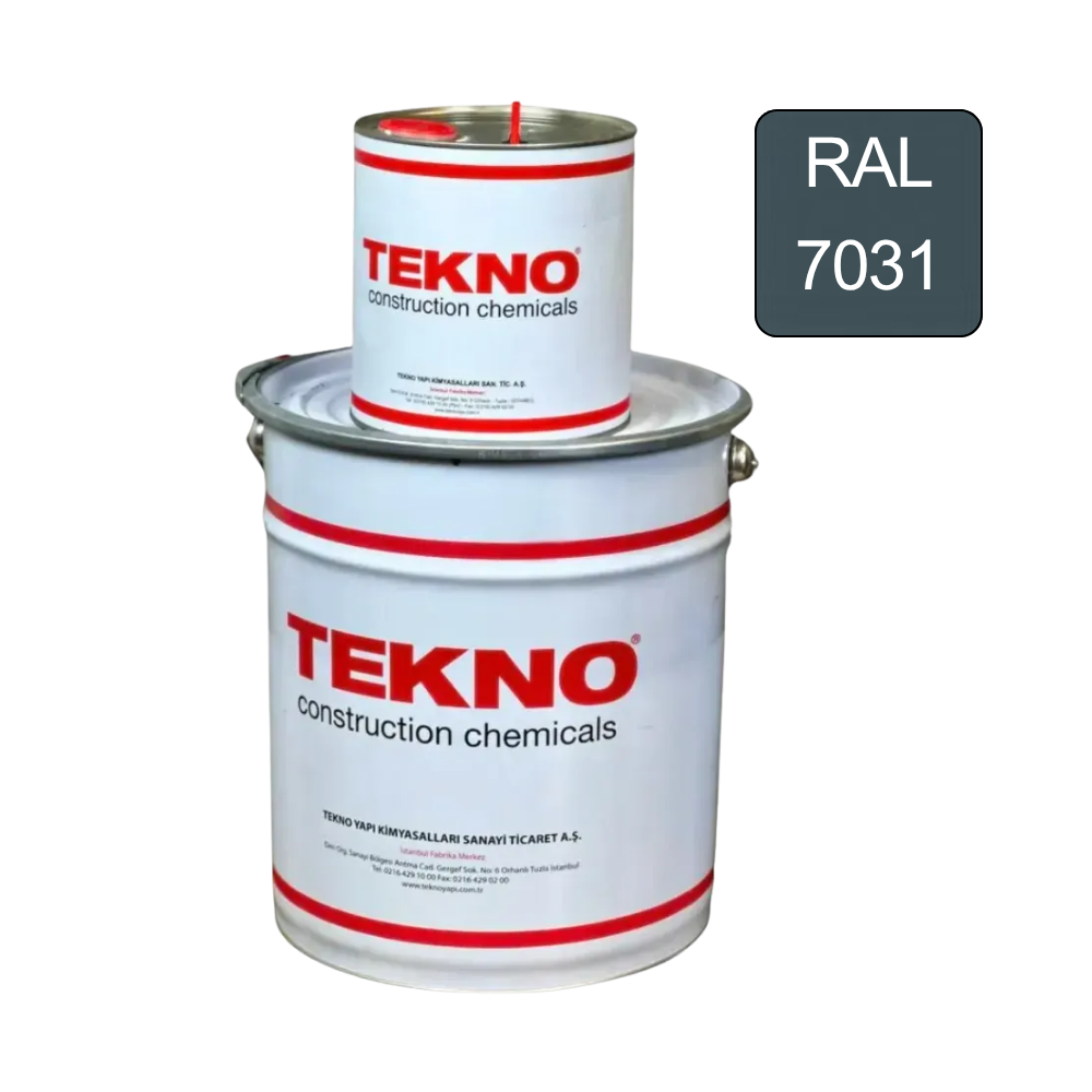 Епоксидна наливна підлога Teknobond 500 – двокомпонентна 20кг. (Ral 7031)