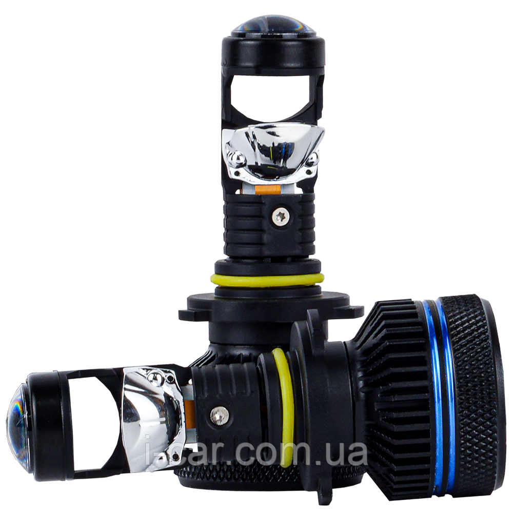DriveX LE-01 PRO HB3 9005 5500K 55W 9-32V світлодіодні лампи з лінзою, фото 1
