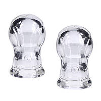 Вакуумная помпа для сосков прозрачного цвекта Doc Johnson Merci Tweak Папайя