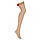 Панчохи червоний бант Obsessive S808 stockings beige S / M, фото 2