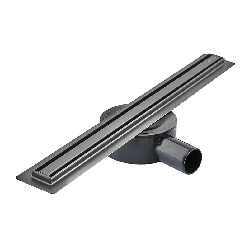 Душовий трап з нержавіючої сталі SUS304 Mixxus Drain-05-50-Slim Black, чорний, Slim-дизайн, 30x500 мм (MI6168)