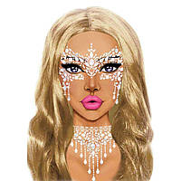 Наклейки для обличчя Diamond Sticker Masquerade White Leg Avenue