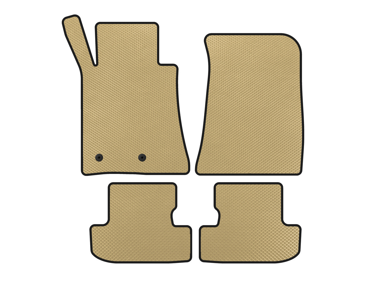 Килимки EVA (Купе, Бежевий) для Ford Mustang 2015-2023 рр від VLF комп., фото 1