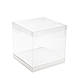 Коробка 250х250х250 для торта "Акваріум" з прозорою кришкою, біла, фото 2