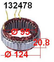 Статорная обмотка для генератора Mitsubishi DODGE FORD HYUNDAI MAZDA MITSUBISHI NISSAN PLYMOUTH