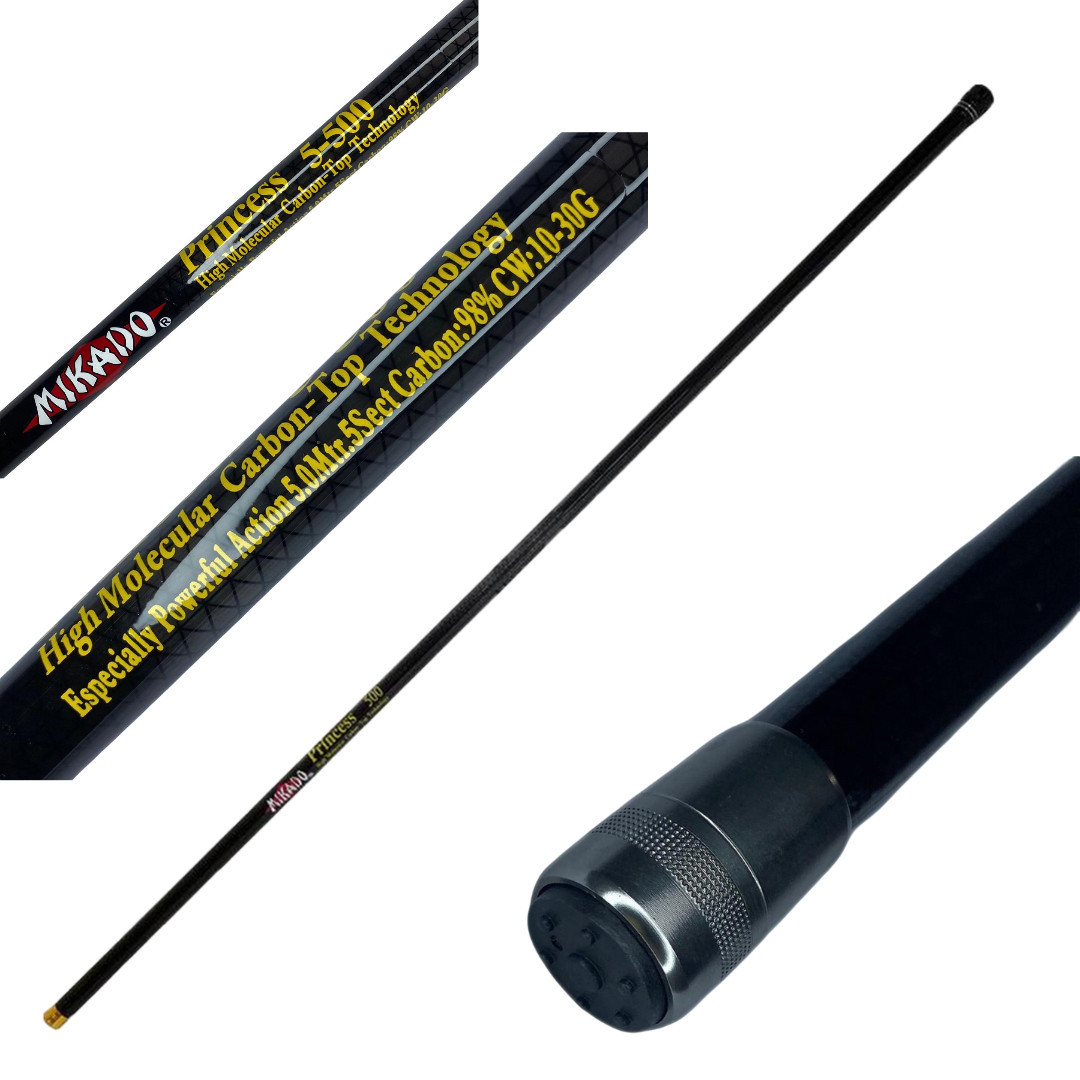 Вудка карбонова Mikado Princess без кілець 6м Carbon (GL5837), фото 1