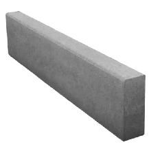 Бордюр тротуарний (поребрик) 500х200х40 мм