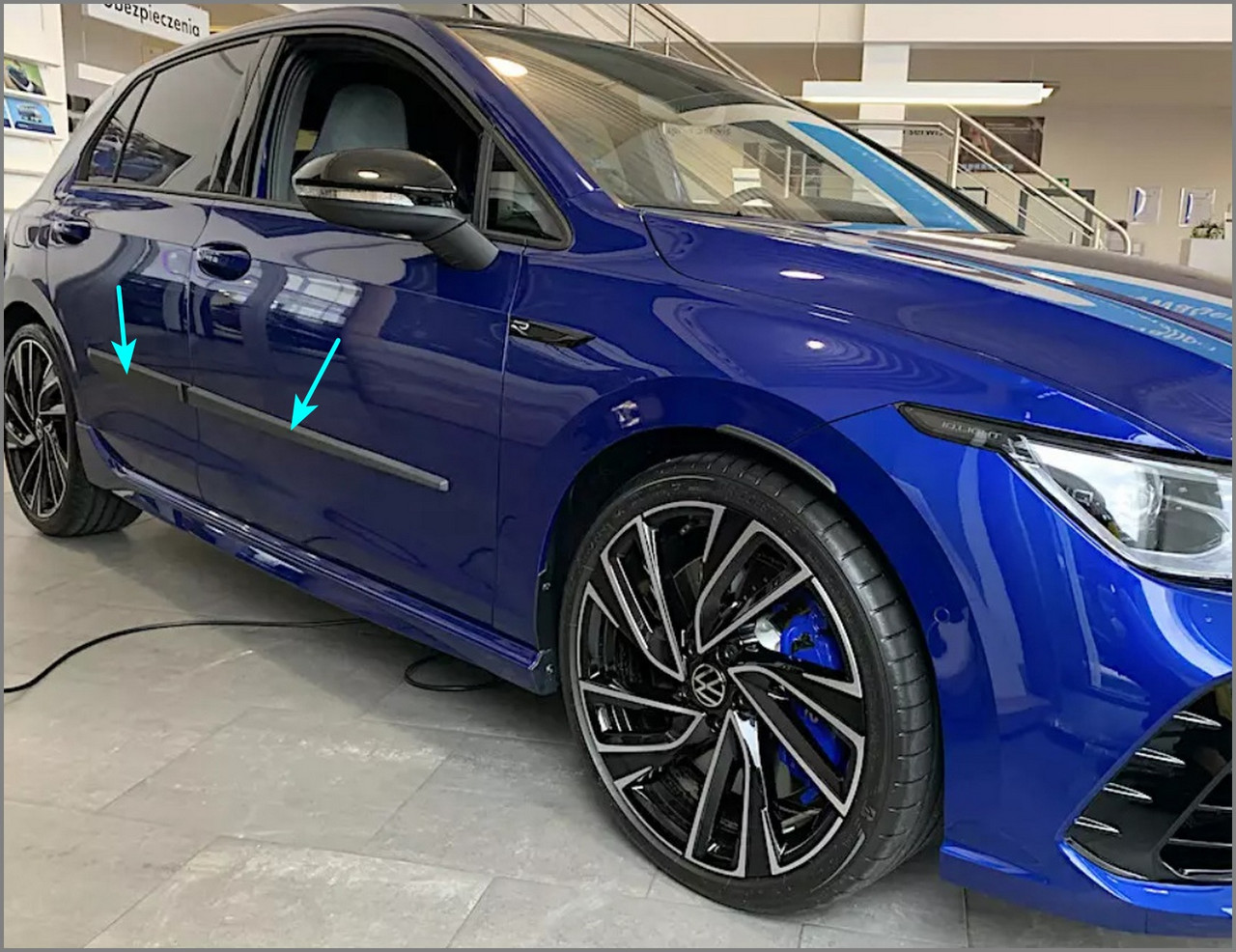 Молдинги на двері для Volkswagen VW Golf-R VIII 5dr 2022+, фото 1