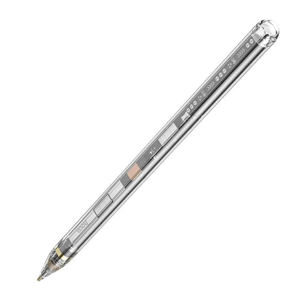 Стилус HOCO GM110 Transparent Explore Series active pad dedicated capacitive pen transparent black, фото 1