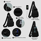 Тактическая сумка рюкзак FEDERAL военная черная сумка на плечо водонепроницаемая LG433 армейские сумки FEDERAL, фото 3