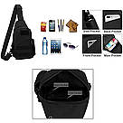 Тактическая сумка рюкзак FEDERAL военная черная сумка на плечо водонепроницаемая LG433 армейские сумки FEDERAL, фото 4