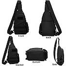 Тактическая сумка рюкзак FEDERAL военная черная сумка на плечо водонепроницаемая LG433 армейские сумки FEDERAL, фото 5