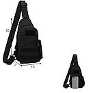 Тактическая сумка рюкзак FEDERAL военная черная сумка на плечо водонепроницаемая LG433 армейские сумки FEDERAL, фото 2