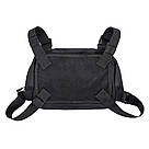 Тактична сумка бронежилет Army військова чорна нагрудна сумка LG-451 армійські сумки Army, фото 5