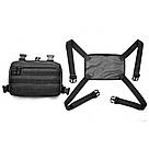 Тактична сумка бронежилет Army військова чорна нагрудна сумка LG-451 армійські сумки Army, фото 6